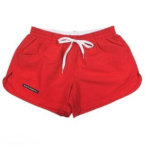 Watermen Super Girl Short Size Medium: Red w/Pockets